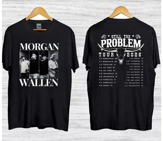Discover Wallen Western Still The Problem Tour 2026 Country Music T-Shirt
