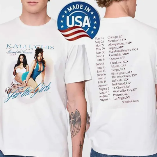 Kali Uchis 2026 Tour Mariah The Scientist For The Girls Unisex 2Sided T-Shirt