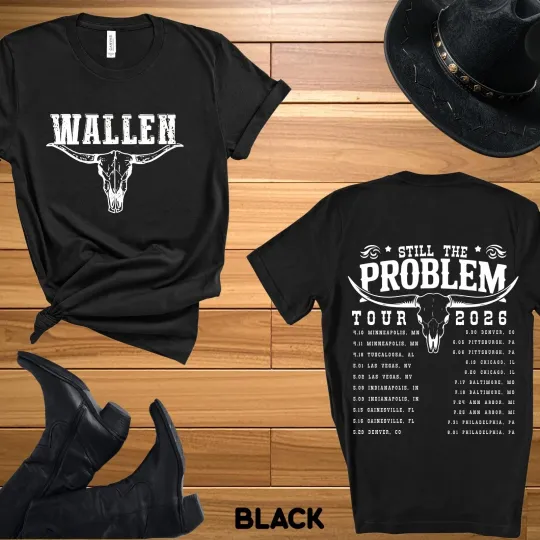 Discover Wallen Western Still the Problem Tour 2026 T-shirt