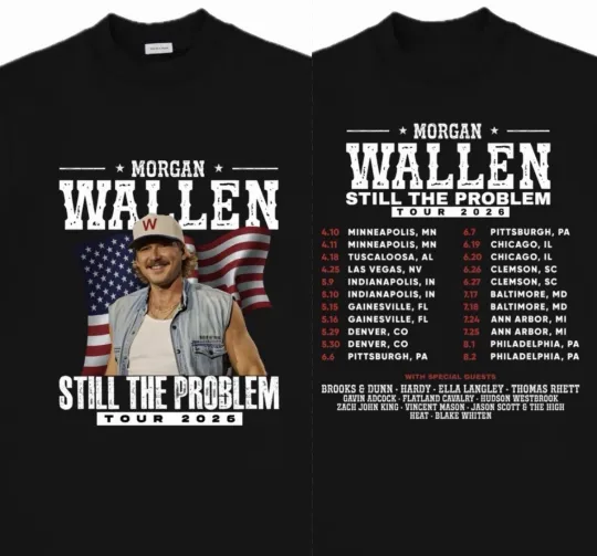 Discover 🖤 Wallen Western Still The Problem 2026 Tour Merch Custom T-Shirt Unisex S-3XL