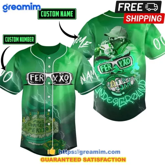 Discover Feid Ferxxo Custom Name And Number Baseball Jersey