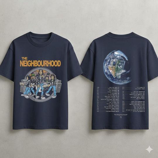 Discover The Neighbourhood Inspired 2026 Concert Shirt, Indie Rock Graphic T-Shirt