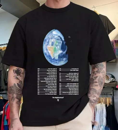 Discover The Neighbourhood The World Tour 2026 Unisex T-Shirt