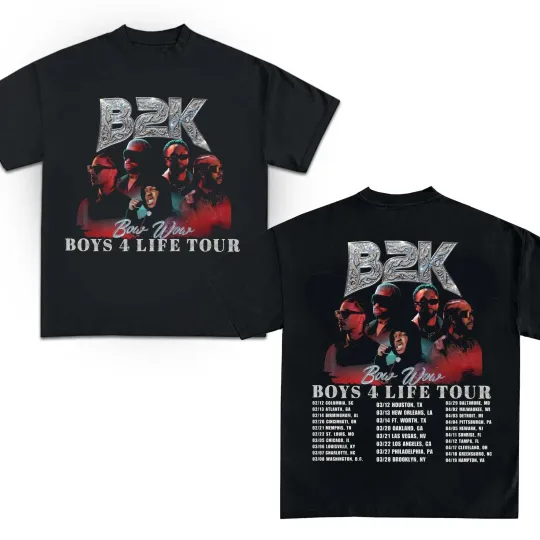 Discover B2K Tour 2026 T-shirt,bow Wow Boys 4 Life Concert Tee Unisex T-Shirt