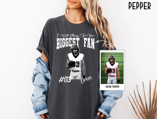 Discover Custom Photo Shirt, I'll Always Be Your Biggest Fan Tee, Washed Tee, Retro Bootleg Shirt, Personalized Photo T- shirt, Proud Family Tee