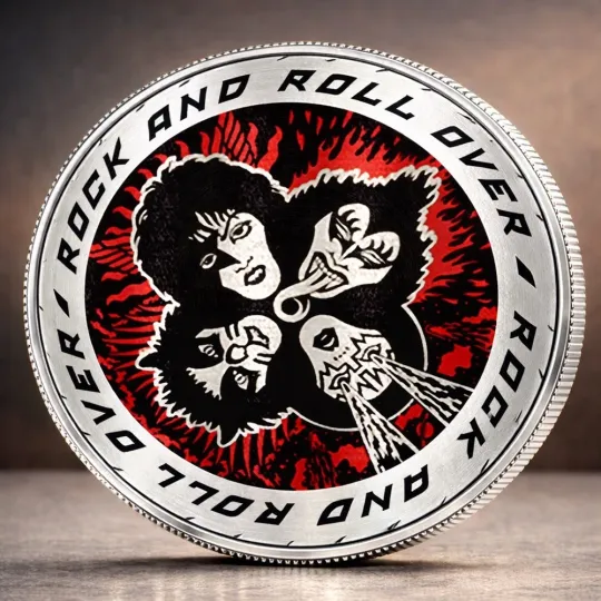 Discover Kiss Band Baseball 250th Anniversary America Coin
