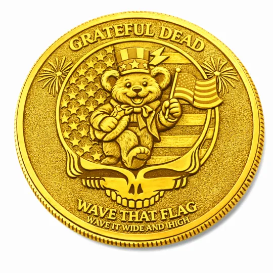 Discover Grateful Dead Band Baseball 250th Anniversary America Coin
