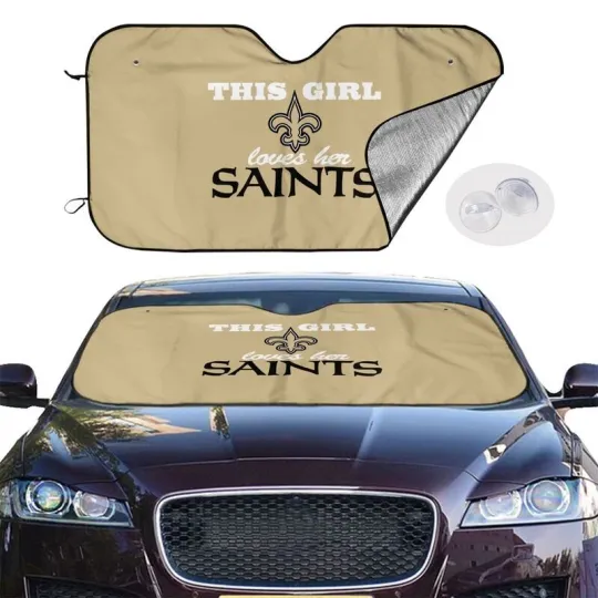 Discover New Orleans Saints Car Sun Shade - This Girl Loves Her