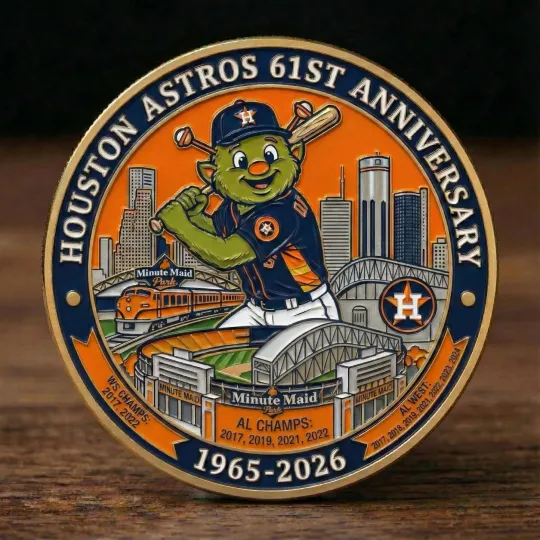 Discover Houston Astros 61st  Anniversary Commemorative Coin