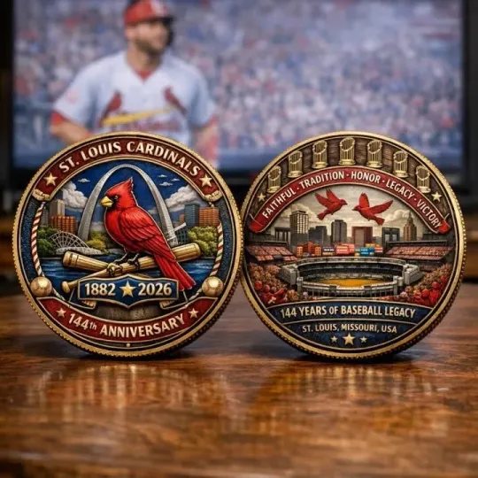 Discover St Louis Cardinals 144th Anniversary Commemorative Coin
