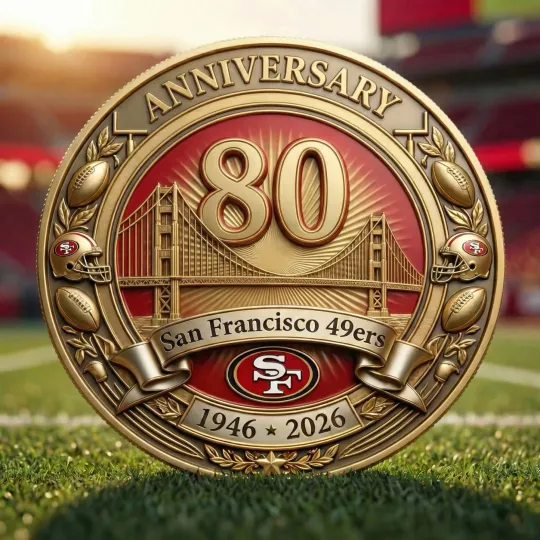 San Francisco 49ers 1946-2026 Commemorative Coin