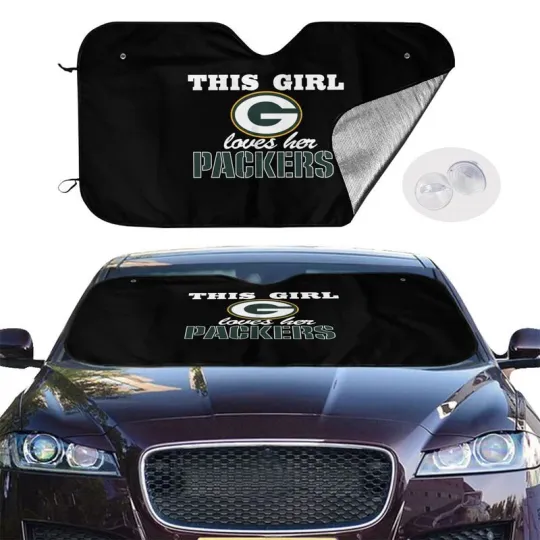 Discover Green Bay Packers Car Sunshade - This Girl Loves Her