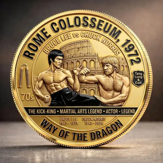 Discover Bruce Lee x Chuck Norris Commemorative Coin