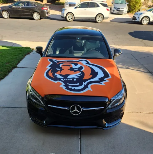 Cincinnati Bengals Football Auto Hood Cover