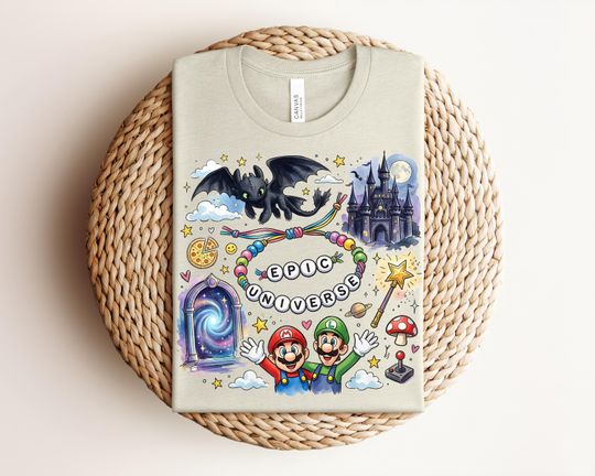 Discover Disney 2026 Epic Universe Family Vacation Shirt, Super Mario Matching Group Shirts, Epic Universe Trip Tees, Disney Universal Shirts