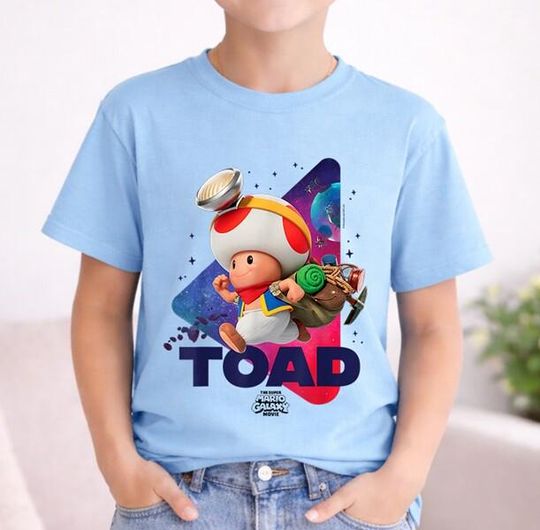 Discover The Super Mario Galaxy Movie Toad Run Shirt, Super Mario Characters Shirt, Mario Toad Matching Shirt, Mario Movie 2026 Tee, Mario Galaxy Tee