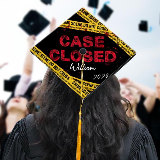 Discover Custom Criminal Justice Graduation Cap Topper, Criminology Decor, Criminal Justice Grad Class Of 2025, Criminal Justice Major