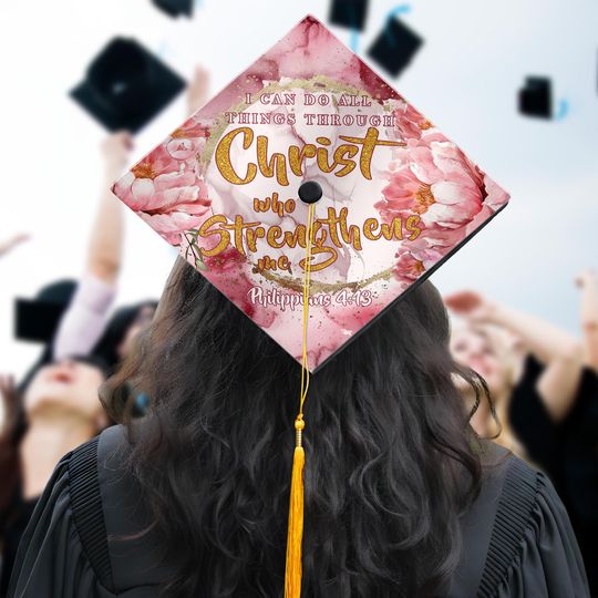 Discover Christian Graduation Cap Topper, Faith Graduation Cap Decoration, Inspirational Religious Grad Gift