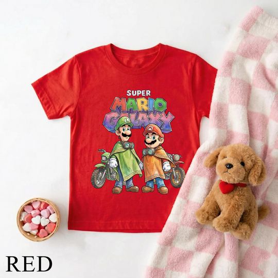 Super Mario Galaxy 2026 T-Shirt, Mario and Luigi Shirt, Mario And Friends Gaming Matching Family Shirt