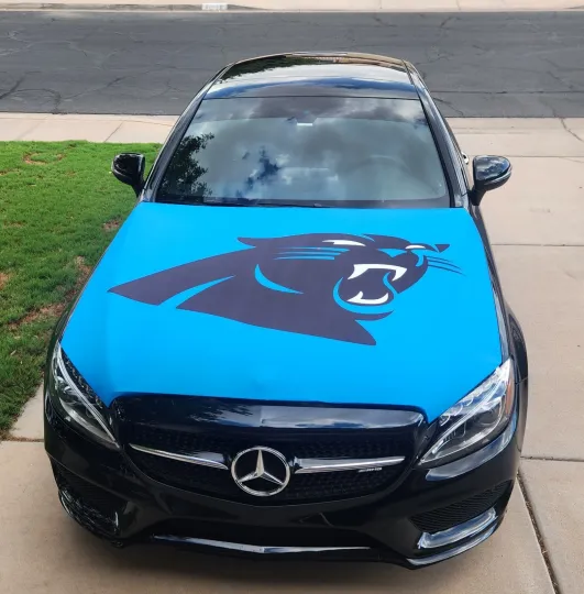 Carolina Panthers Auto Hood Cover