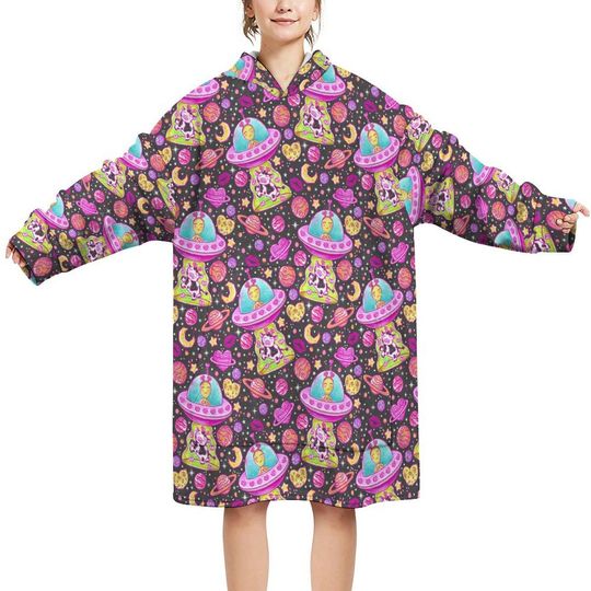 Discover UFO Blanket Hoodie Wearable Oversized Sweater Blanket Valentine’s Day Gift