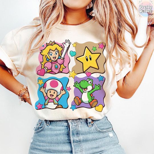 Discover Comfort Colors Vintage Super Mario Shirt, The Super Mario Bros Movie Tee, Mario Trip Tshirt