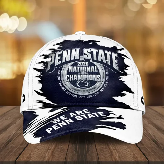 Discover State Nittany Lions Wrestling 2026 National Champions Classic Cap
