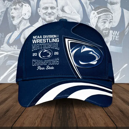Discover State Nittany Lions Wrestling 2026 National Champions Classic Cap