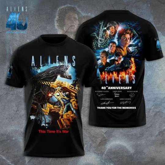 Discover Aliens 40th Anniversary 3D T-Shirt