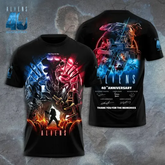 Discover Aliens 40th Anniversary 3D T-Shirt