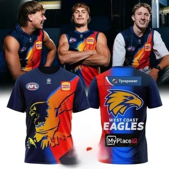 Discover West Coast Eagles Gather Round 2026 3D T-Shirt
