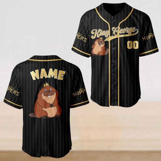 Discover Personalized Disney Hoppers Baseball Jersey, King George Kids Youth Adult Baseball Team, Hoppers Family Shirt, Hoppers Birthday Party
