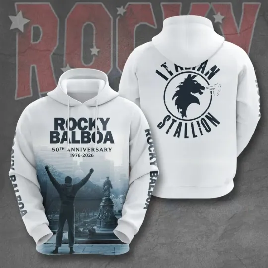 Discover Rocky 50th Anniversary 3D Hoodie