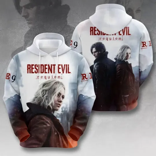 Discover Resident Evil Requiem 3D Apparel Hoodie