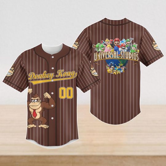 Discover Custom Universal Studios Mario Family Vacation Shirt 2026, Super Mario World Shirt, Super Mario Baseball Jersey, Donkey Kong Shirt