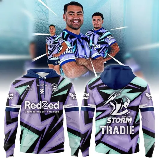 Discover Melbourne Storm O’Neills 2026 Captains Run 3D Hoodie