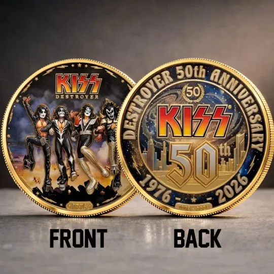 Discover KISS Destroyer 50th Anniversary 2026 Commemorative Coin
