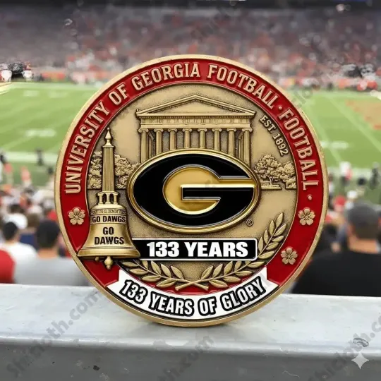 Discover GA bulldogs Football 133rd Anniversary Commemorative Coin