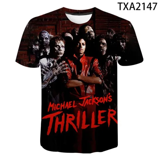 Discover Michael Jackson Thriller 3D Printed Graphic Casual T-Shirt