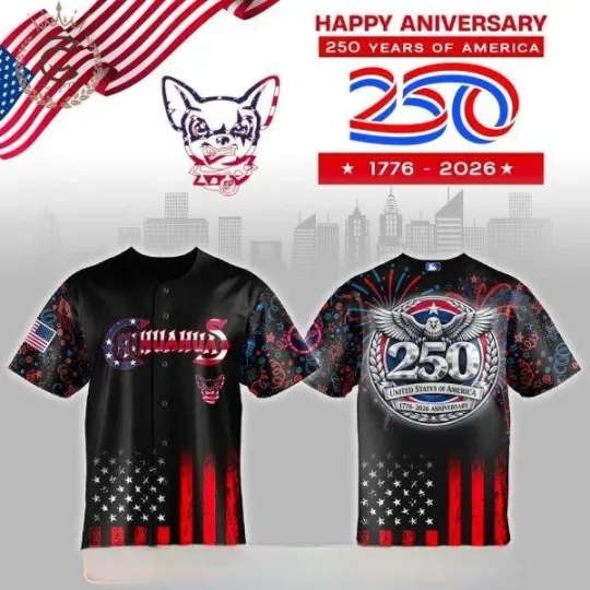 Discover El Paso Chihuahuas x 250 Years USA Anniversary Jersey