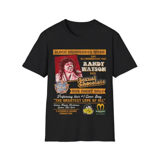 Discover Randy Watson Sexual Chocolate Concert 88 Tour Poster Unisex T-Shirt