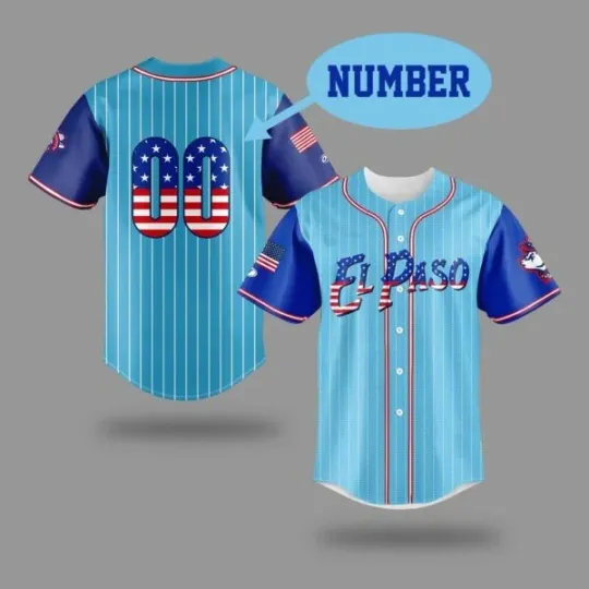 Discover El Paso Chihuahuas Independence Day Baseball Jersey 2026