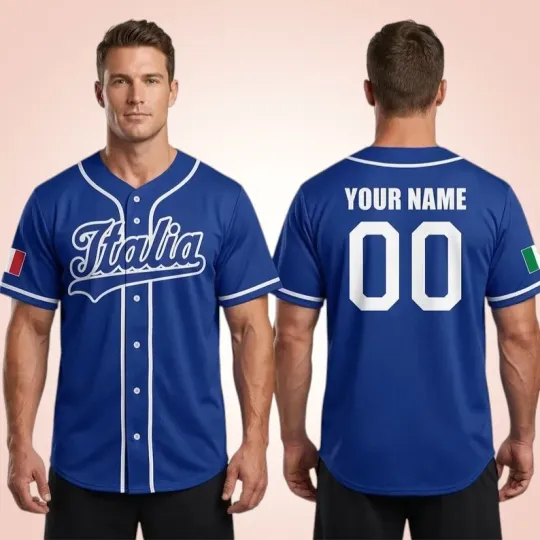Discover Italia Custom Baseball Jersey, 2026 World Baseball Classic Fan Apparel