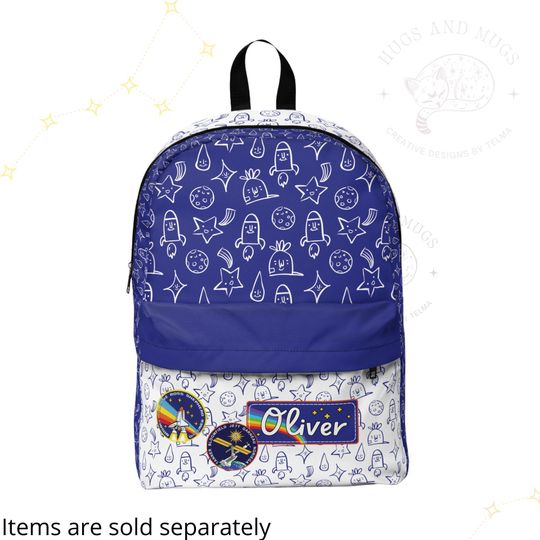 Discover Personalized Space Astronaut Backpack: Galaxy School Bag, Custom Name