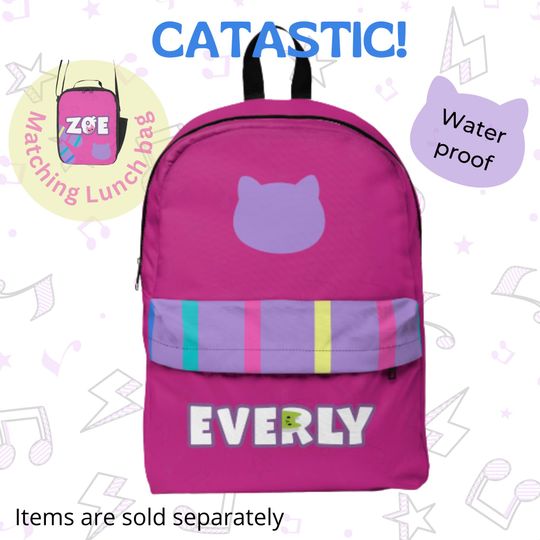 Discover DJ Cat inspired Backpack school bag, Gaby backpack