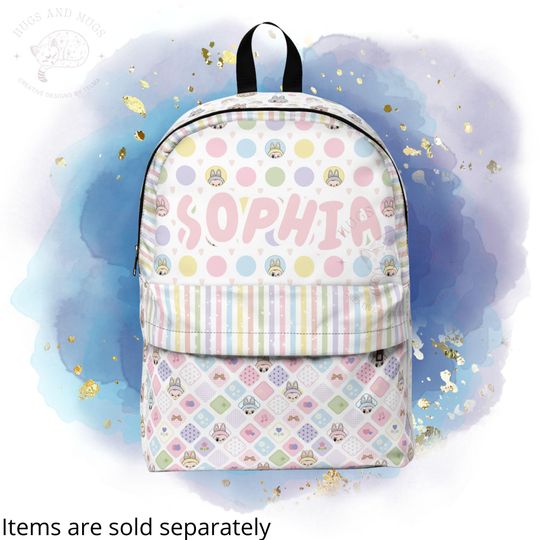 Discover Personalized Kawaii Monster Backpack: Plush Pastel Critter Rucksack