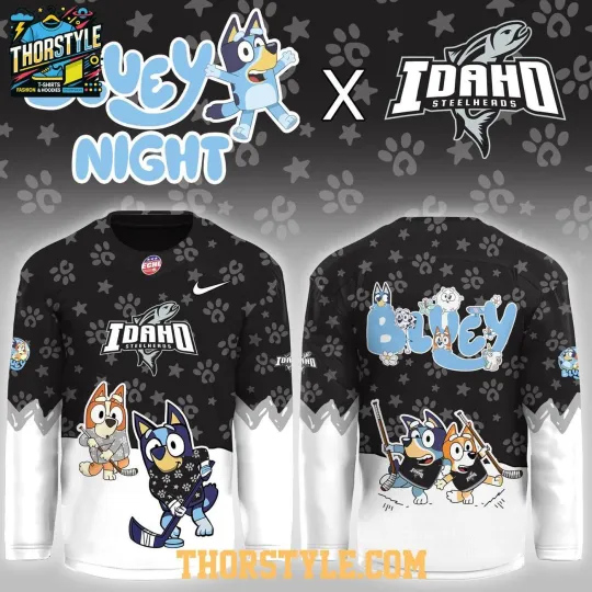 Discover Idaho Steelheadss x Blu.ey Night Game 2026 Hockey Shirt Fan Gear