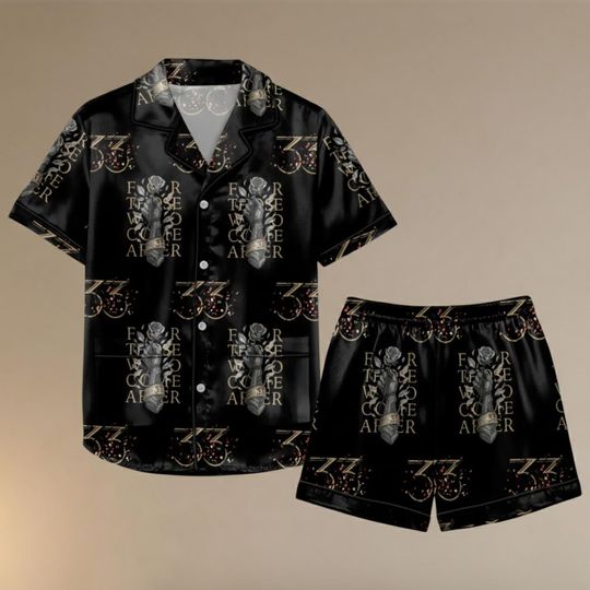 Discover Expedition 33 Short Pajamas Set, For Those Who Come After Quote Pajamas For Him, Gustave Clair Obscur Fan, Game Tribute Apparel