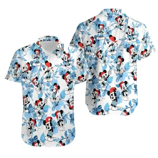 Discover Mickey Printerval Disney Unique Festive Christmas Celebration Hawaiian Shirt