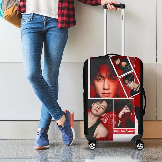 Discover BTS Kpop Boy Band Luggage Cover, Bangtan Boys Arirang Army Luggage Cover, Suitcase Cover, K-Pop BTS Travel Gift